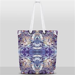 Amethyst Repeats Full Print Rope Handle Tote (small) by kaleidomarblingart