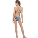 The Great Wave Of Kanagawa Painting Starry Night Vincent Van Gogh High Neck Bikini Set View2