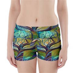 Tree Magical Colorful Abstract Metaphysical Boyleg Bikini Wrap Bottoms by Ravend