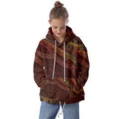 Fractal Pattern Geometric Pattern Disintegration Kids  Oversized Hoodie by Ravend