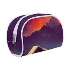Cabin Mountains Snow Sun Winter Dusk Make Up Case (small) by Pakemis