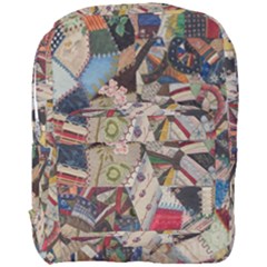 Background Embroidery Pattern Stitches Abstract Full Print Backpack