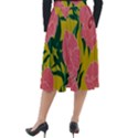 Pink Flower Seamless Pattern Classic Velour Midi Skirt  View2