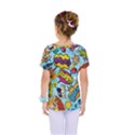 Comic Elements Colorful Seamless Pattern Kids  One Piece Tee View2