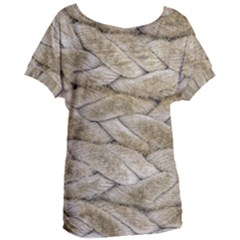 Boat Rope Close Up Texture Women s Oversized Tee by dflcprintsclothing