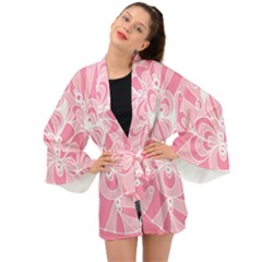 Pink Zendoodle Long Sleeve Kimono