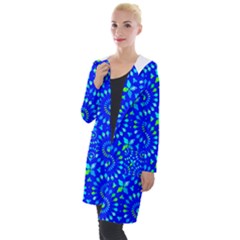 Kaleidoscope Royal Blue Hooded Pocket Cardigan by Mazipoodles