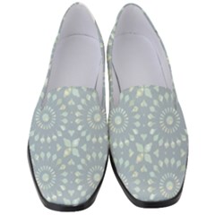 Kaleidoscope Duck Egg Women s Classic Loafer Heels by Mazipoodles