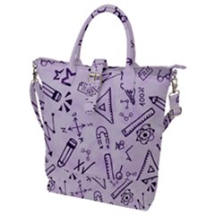 Science Research Curious Search Inspect Scientific Buckle Top Tote Bag