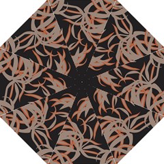 Leaf Leaves Pattern Print Hook Handle Umbrellas (large)