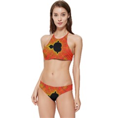 Fractal Mandelbrot Set Pattern Art Banded Triangle Bikini Set by Ravend
