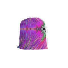 Fractal Fractals Abstract Art Drawstring Pouch (small)