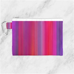Multicolored Abstract Linear Print Canvas Cosmetic Bag (medium) by dflcprintsclothing