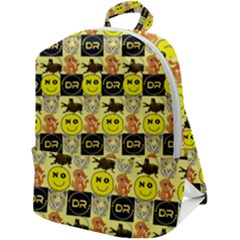 Smily Zip Up Backpack