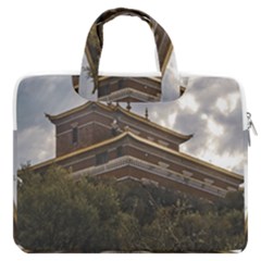 Buddhist Temple, Lavalleja, Uruguay Macbook Pro 16  Double Pocket Laptop Bag  by dflcprintsclothing