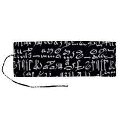 Sanscrit Pattern Design Roll Up Canvas Pencil Holder (m) by dflcprintsclothing