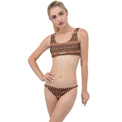 Strip-brown The Little Details Bikini Set