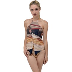 Let`s Make Pizza Go With The Flow One Piece Swimsuit by ConteMonfrey