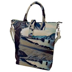 A Walk On Gardasee, Italy  Buckle Top Tote Bag by ConteMonfrey