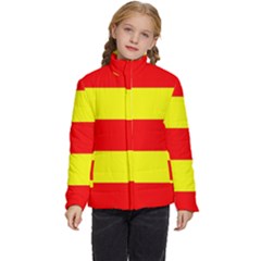 Aust Agder Flag Kids  Puffer Bubble Jacket Coat