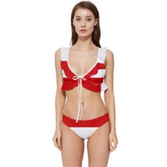 Austria Low Cut Ruffle Edge Bikini Set by tony4urban
