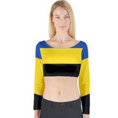 Gelderland Flag Long Sleeve Crop Top by tony4urban