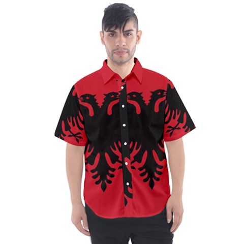 Albania Men s Short Sleeve Shirt by tony4urban
