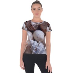 Beautiful Seashells  Short Sleeve Sports Top  by StarvingArtisan
