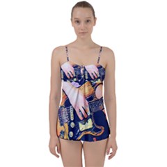 Stevie Ray Guitar  Babydoll Tankini Set by StarvingArtisan
