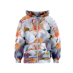 Daisy Painting  Kids  Zipper Hoodie by StarvingArtisan