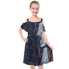 Pavement Lover Kids  Cut Out Shoulders Chiffon Dress by MRNStudios