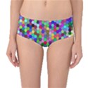 Background Color Mid-Waist Bikini Bottoms View1