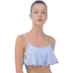 Valentine Day Heart Pattern Capsule Frill Bikini Top by artworkshop