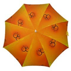Wallpaper Liquid Bubbles Macro Orange Bright Straight Umbrellas by artworkshop