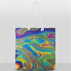 My Bubble Project Fit To Screen Full Print Rope Handle Tote (large)