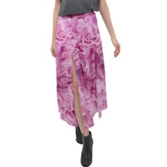 Pink Chiffon Tutu Velour Split Maxi Skirt by PollyParadiseBoutique7