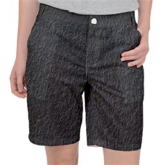 Black Wall Texture Pocket Shorts by artworkshop