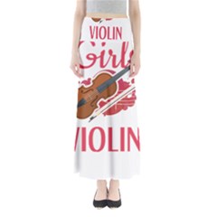 Violin T- Shirt Cool Girls Play Violin T- Shirt Full Length Maxi Skirt by maxcute