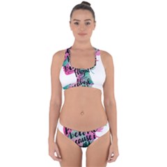 Women Empowerment Inspiring Quote Femin T- Shirt Women Empowerment Inspiring Quote Feminist Tee For Cross Back Hipster Bikini Set