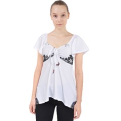 Im Fourth Dimension Sagaranten City Lace Front Dolly Top