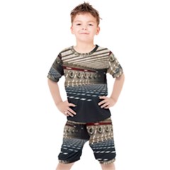 Dark Tunnels Within A Tunnel Kids  Tee And Shorts Set by artworkshop