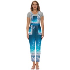 Landscape Sky Clouds Hd Wallpaper Women s Pinafore Overalls Jumpsuit by artworkshop