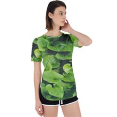 Layered Plant Leaves Iphone Wallpaper Perpetual Short Sleeve T-shirt
