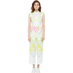 Aromatherapy T- Shirt Aromatherapy T- Shirt Women s Frill Top Chiffon Jumpsuit by maxcute