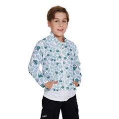 Art T- Shirt Pastel Blue Bunnies And Sky Blue Carrots On Cotton Candy Pink Easter Pattern T- Shirt Kids  Windbreaker