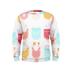Cats In Pockets T- Shirt Adorable Cats Peaking Out Of Pockets Pattern T- Shirt Kids  Sweatshirt by maxcute