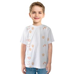 Dachshund Dog Pattern T- Shirt Dachshund Dog Breed Cute Pattern T- Shirt Kids  Sport Mesh Tee