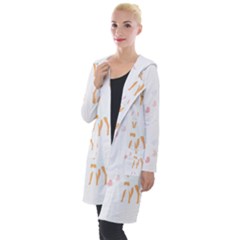 Doberman Pinscher T- Shirt Doberman Pinscher Dog Pattern T- Shirt (3) Hooded Pocket Cardigan