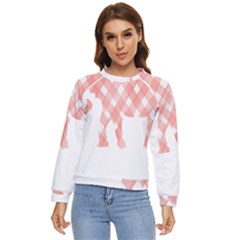 Elephant T- Shirt Pink Elephant T- Shirt Women s Long Sleeve Raglan Tee
