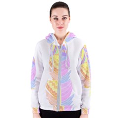 Feathers Design T- Shirtfeathers T- Shirt (3) Women s Zipper Hoodie by maxcute